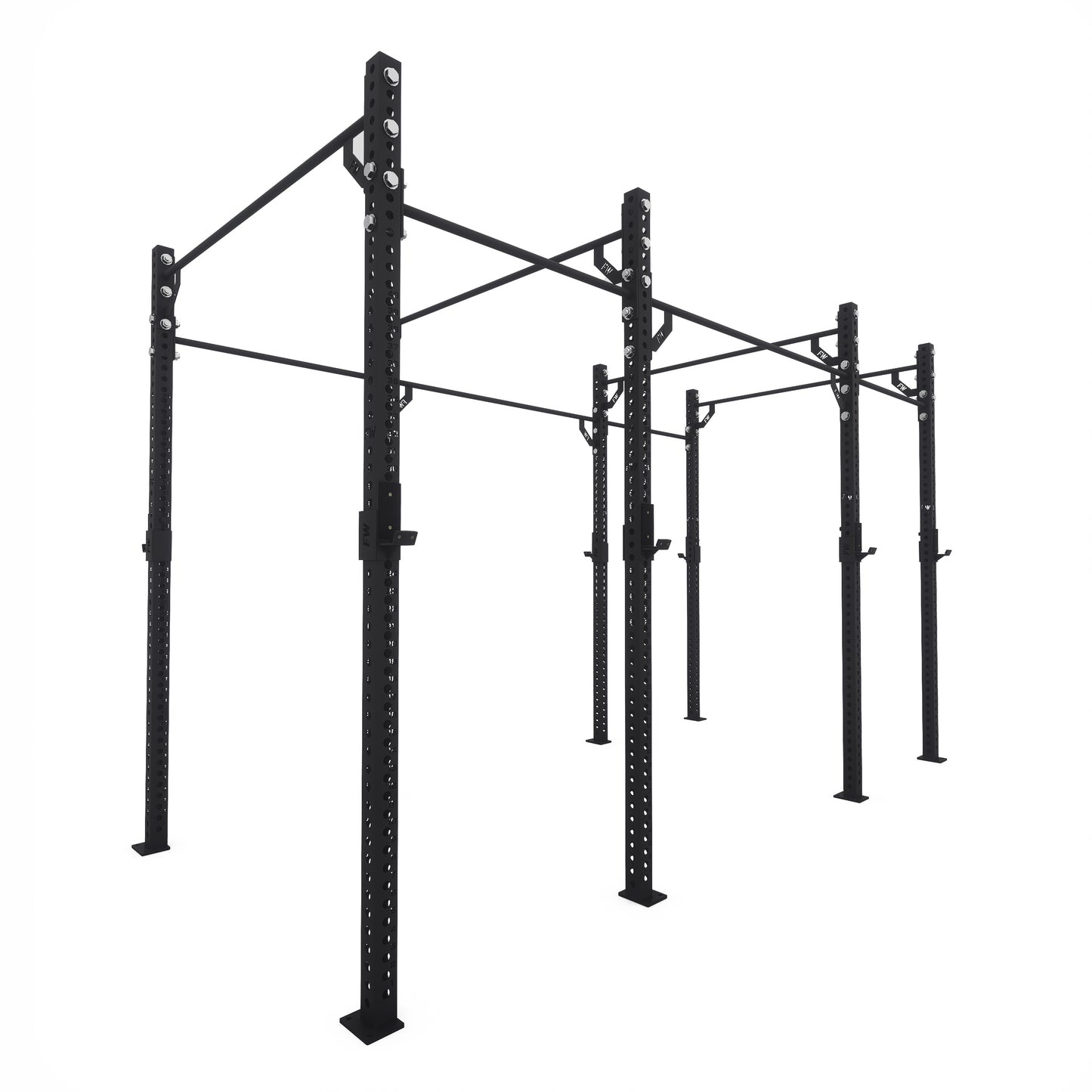 Pro Free Standing Gym Rig 4 Bay Black