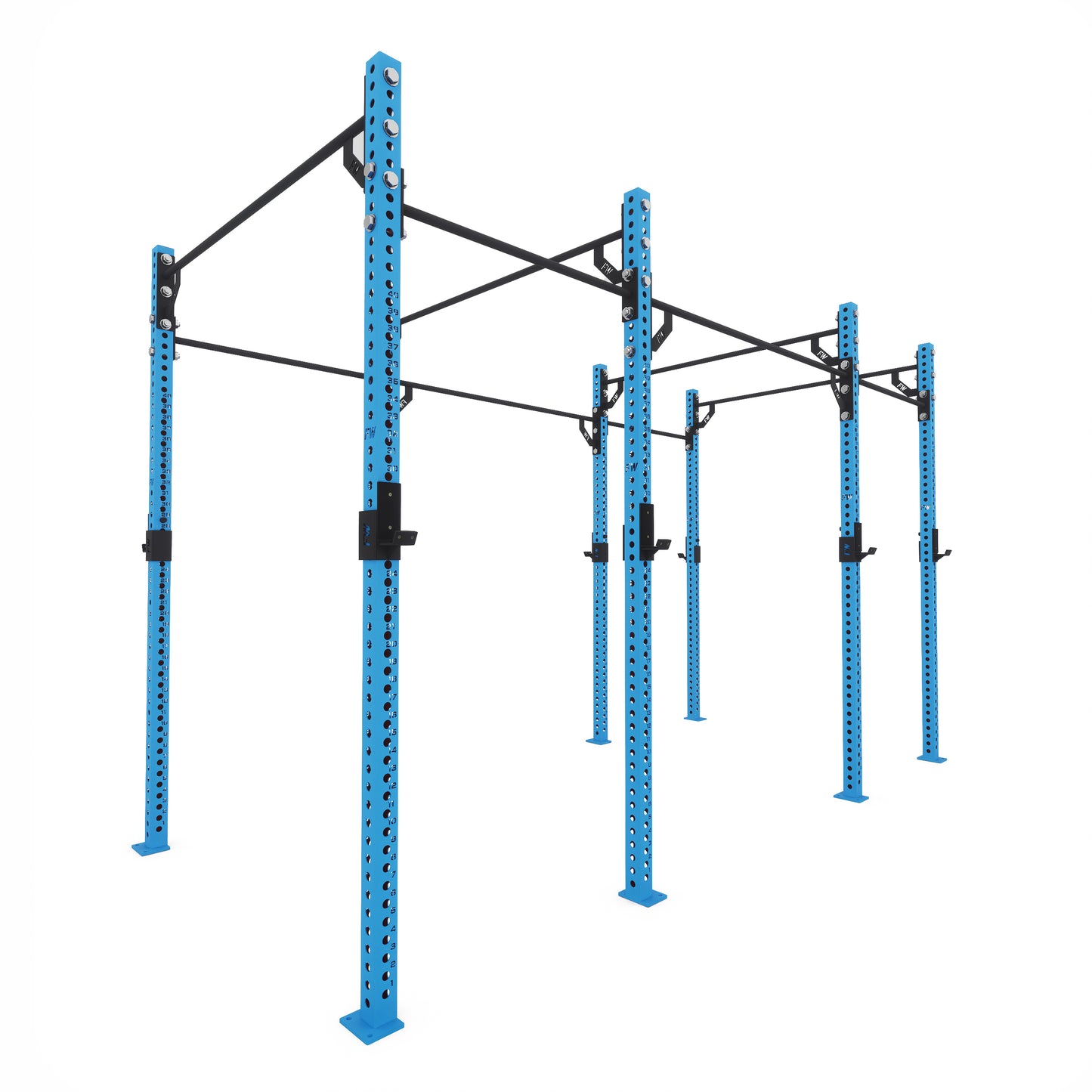 Pro Free Standing Gym Rig 4 Bay Blue