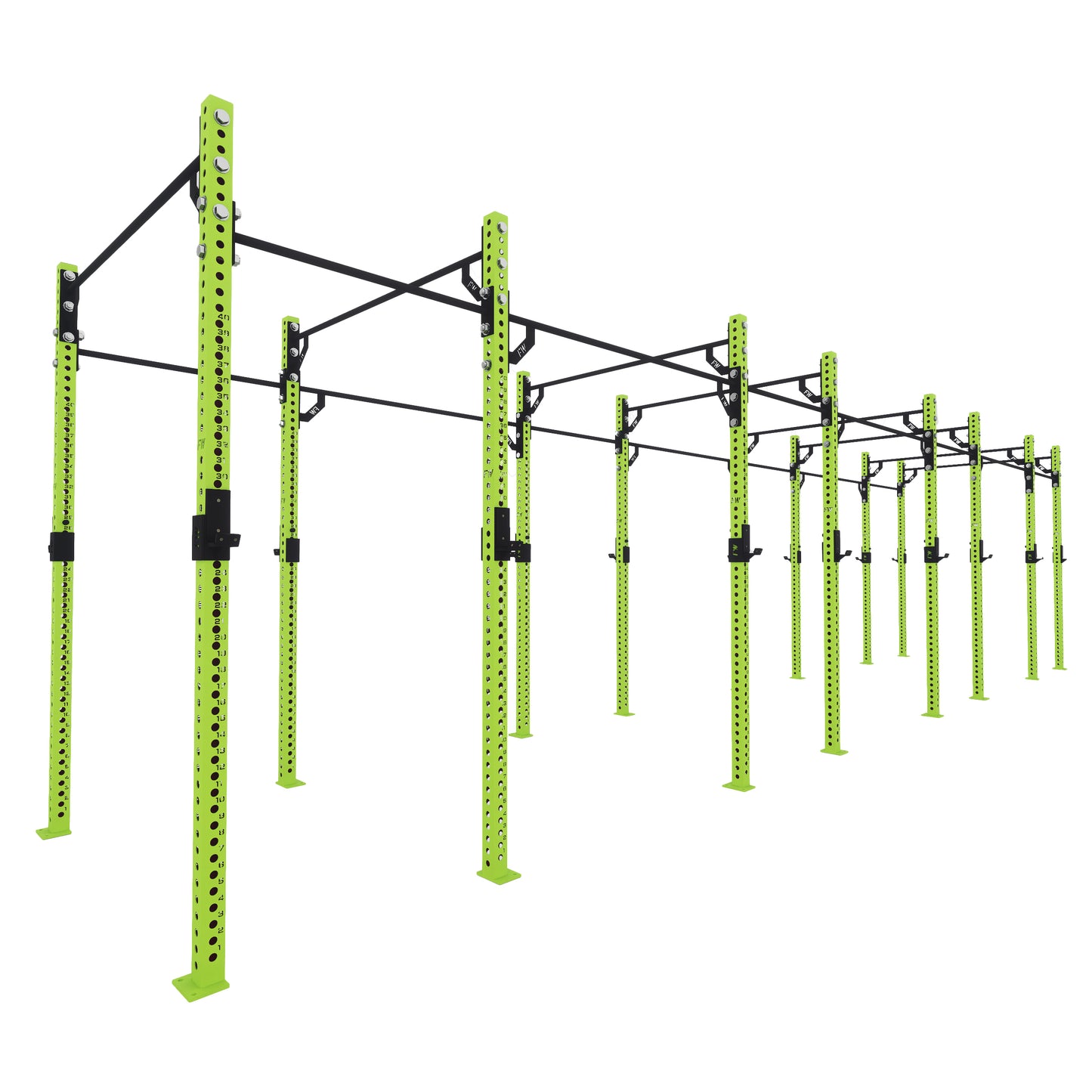 Pro Free Standing Gym Rig 8 Bay Green