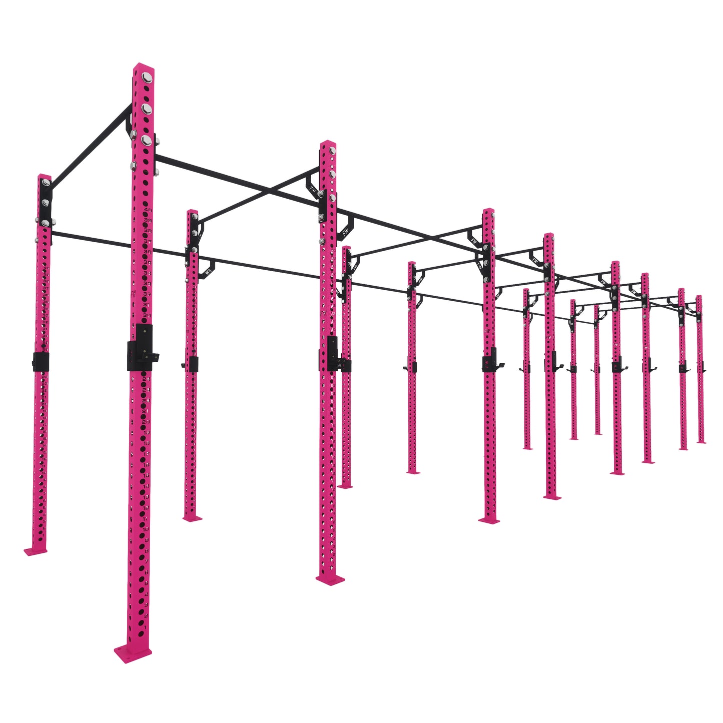 Pro Free Standing Gym Rig 8 Bay Pink