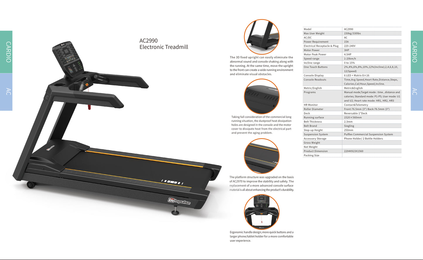 Impulse Encore Commercial Treadmill