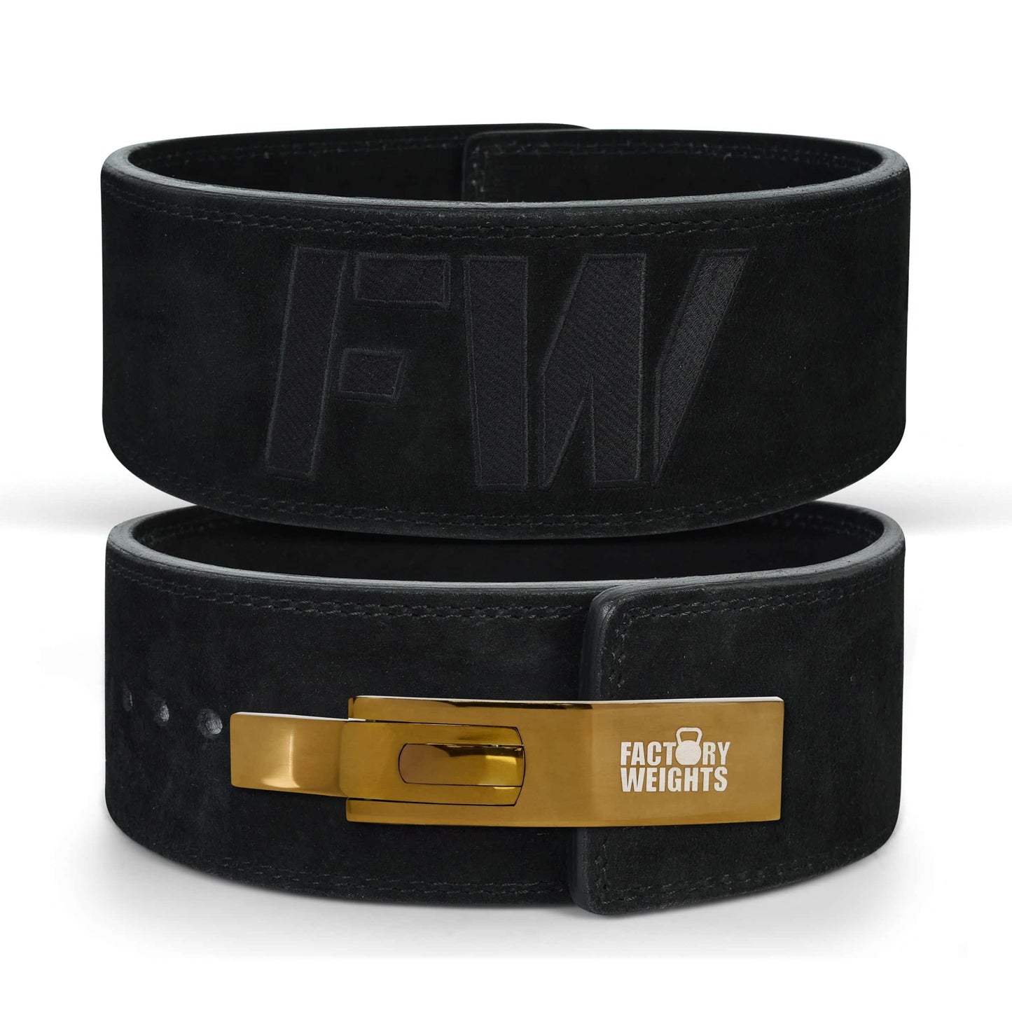 FW Lever Power-Lifting Belt - Black Small Gold (additional £10)