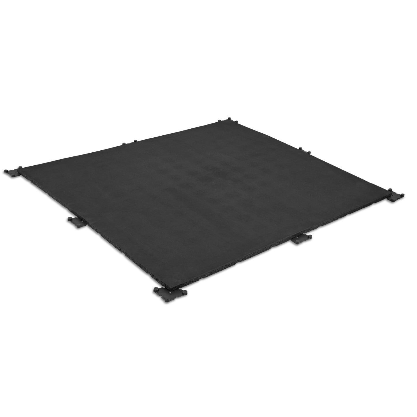 1m x 1m 30mm Black Immortal Gym Flooring Tiles