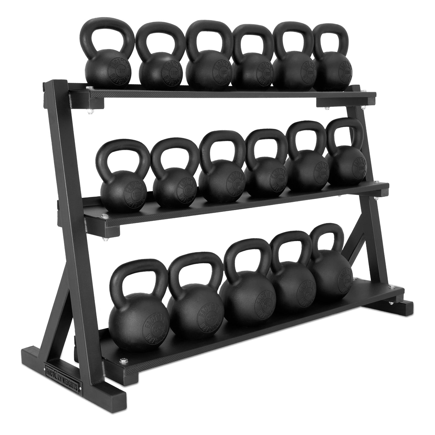 3 Tier Kettlebell Rack Include Kettlebell set