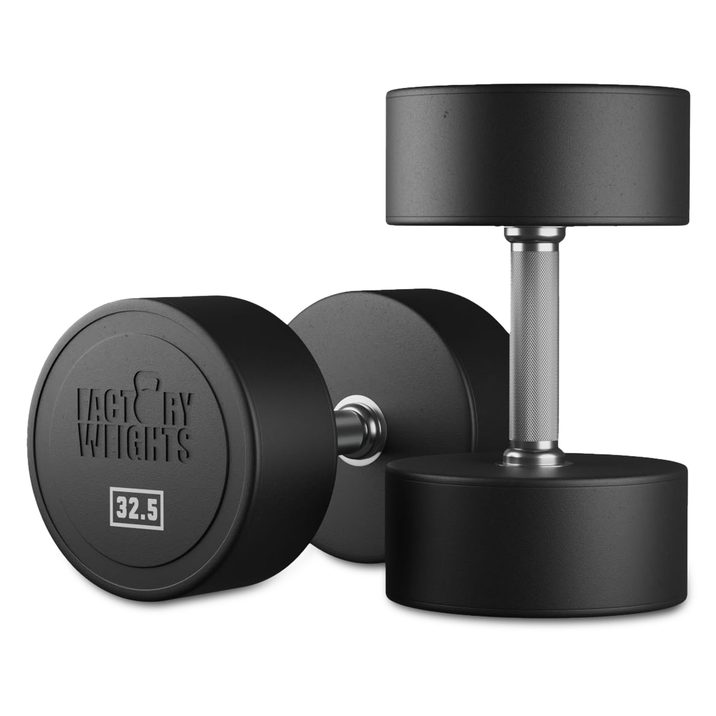 Commercial Urethane Dumbbells (Pair) 32.5kg