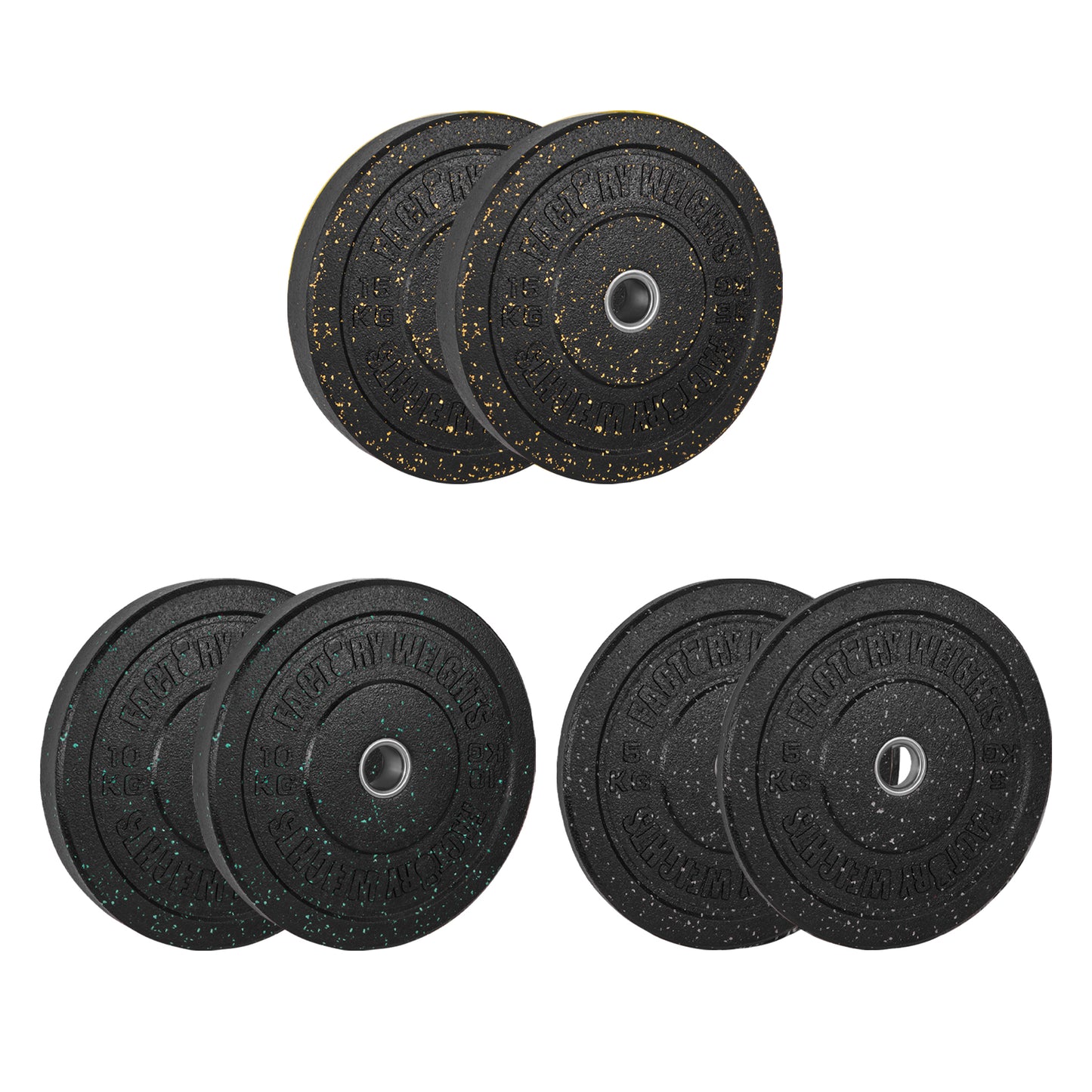 60kg Crumb Bumper Plate Set