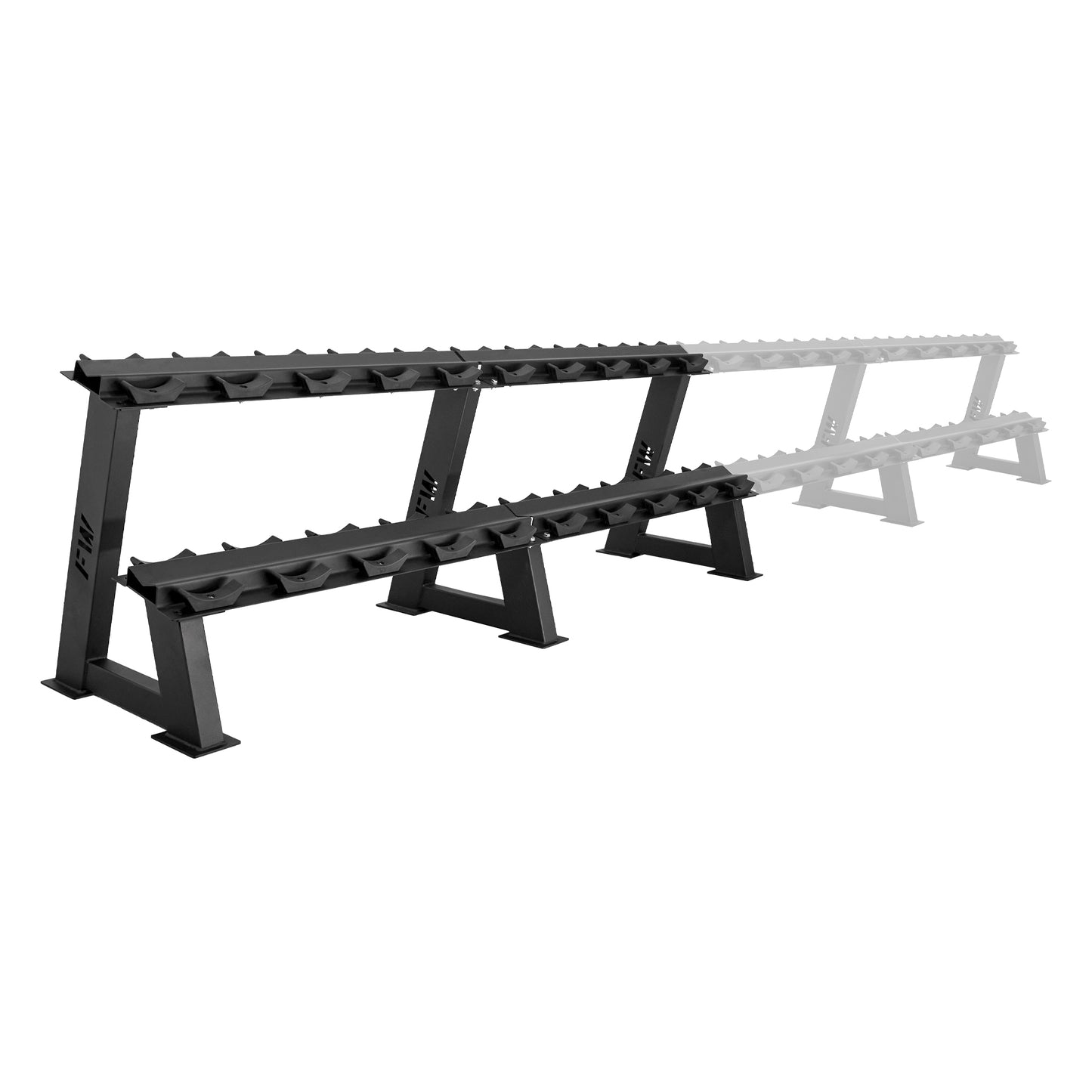 2-Tier Commercial Dumbbell Rack 10 Pair Rack