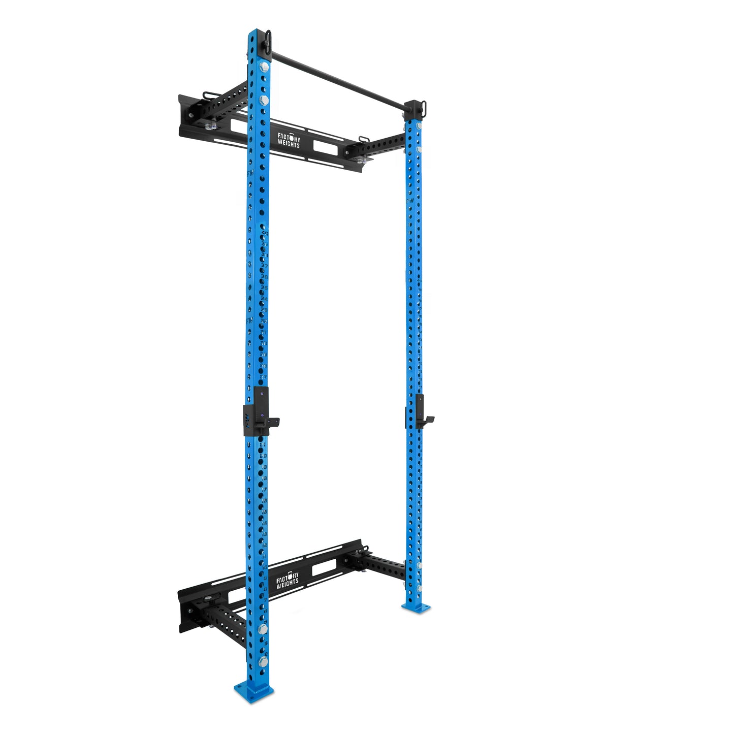 Tall Folding Wall Rack Blue No