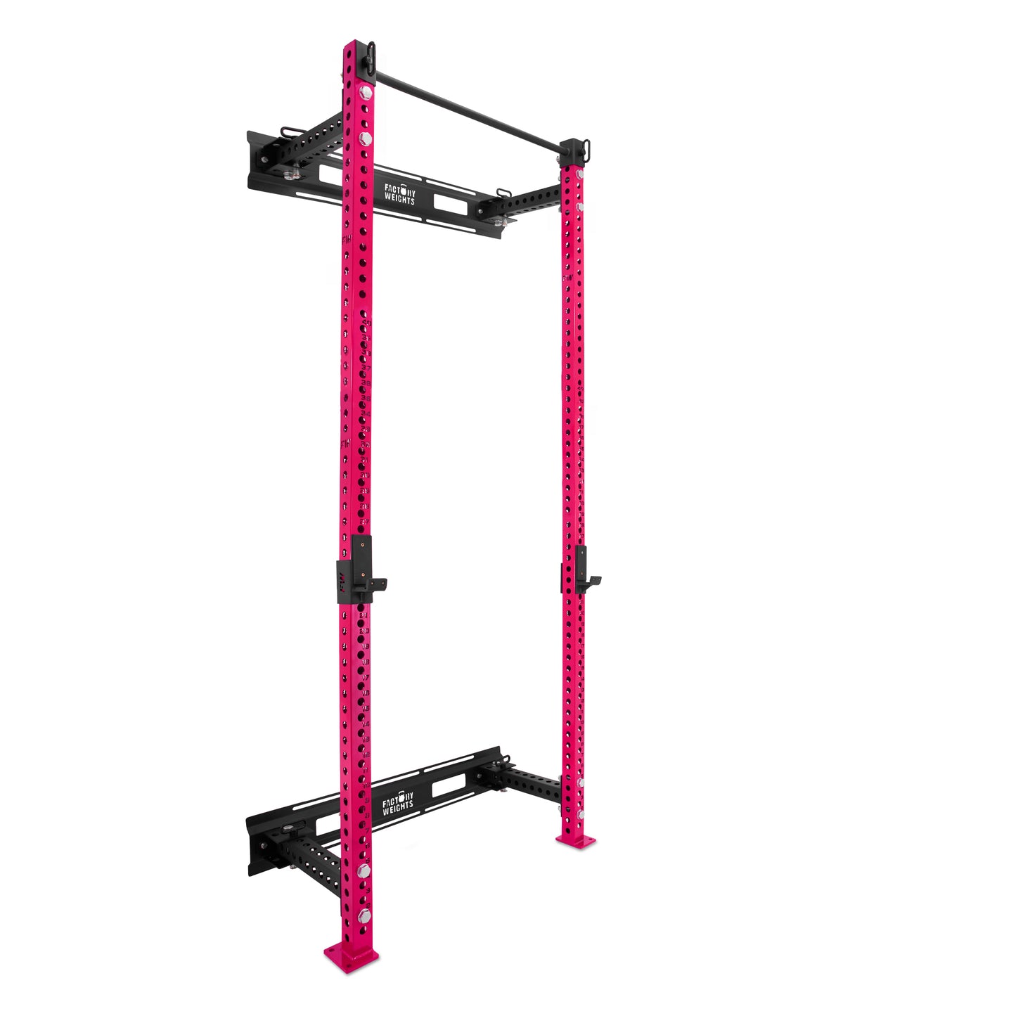 Tall Folding Wall Rack Pink No