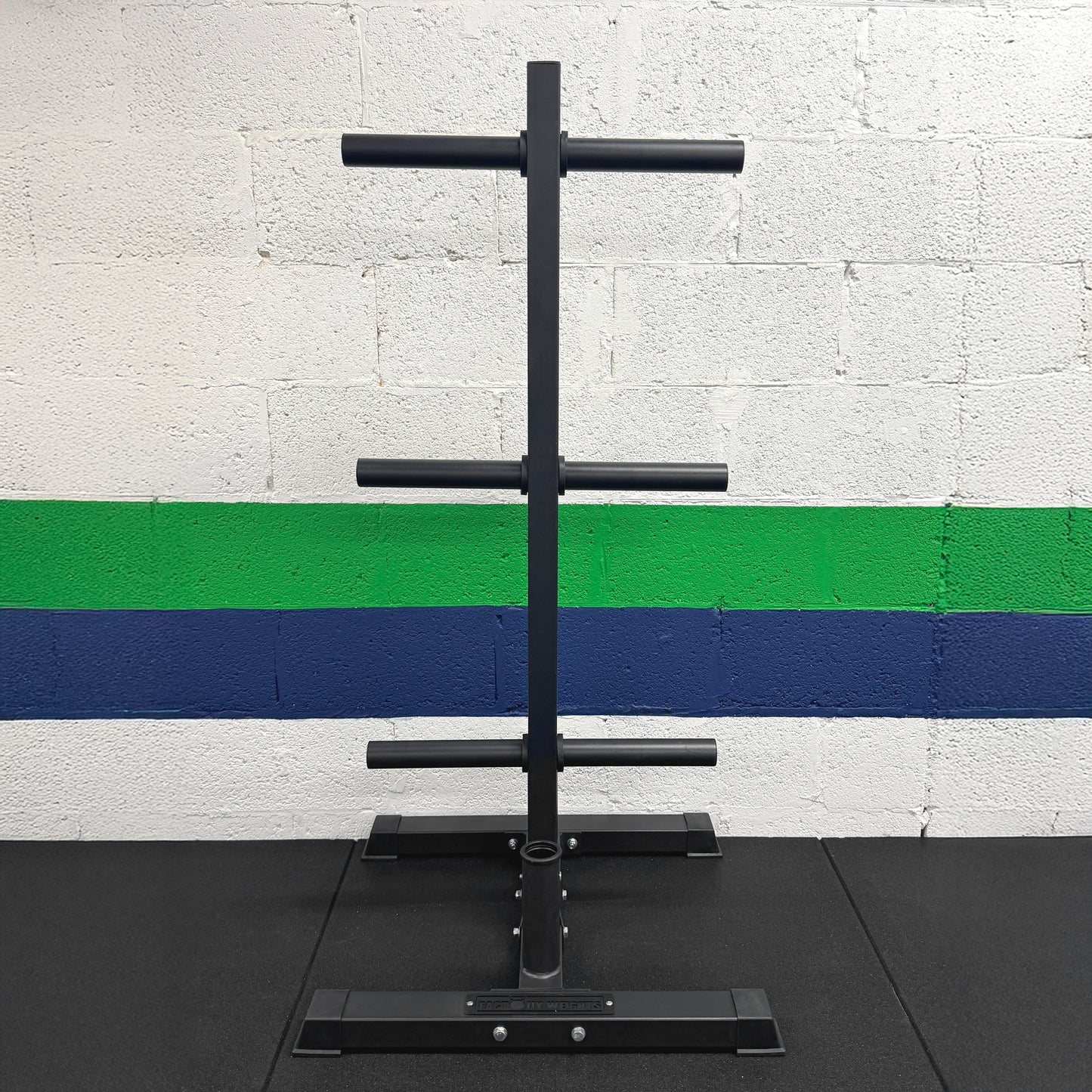 100kg Bumper Plate, Bar, Bench and Squat Rack Bundle