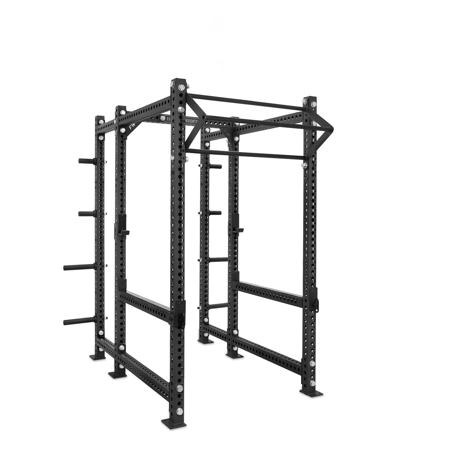 Regular Power Rack with Storage Black Filthy North Bar Flip Down Safety Bars