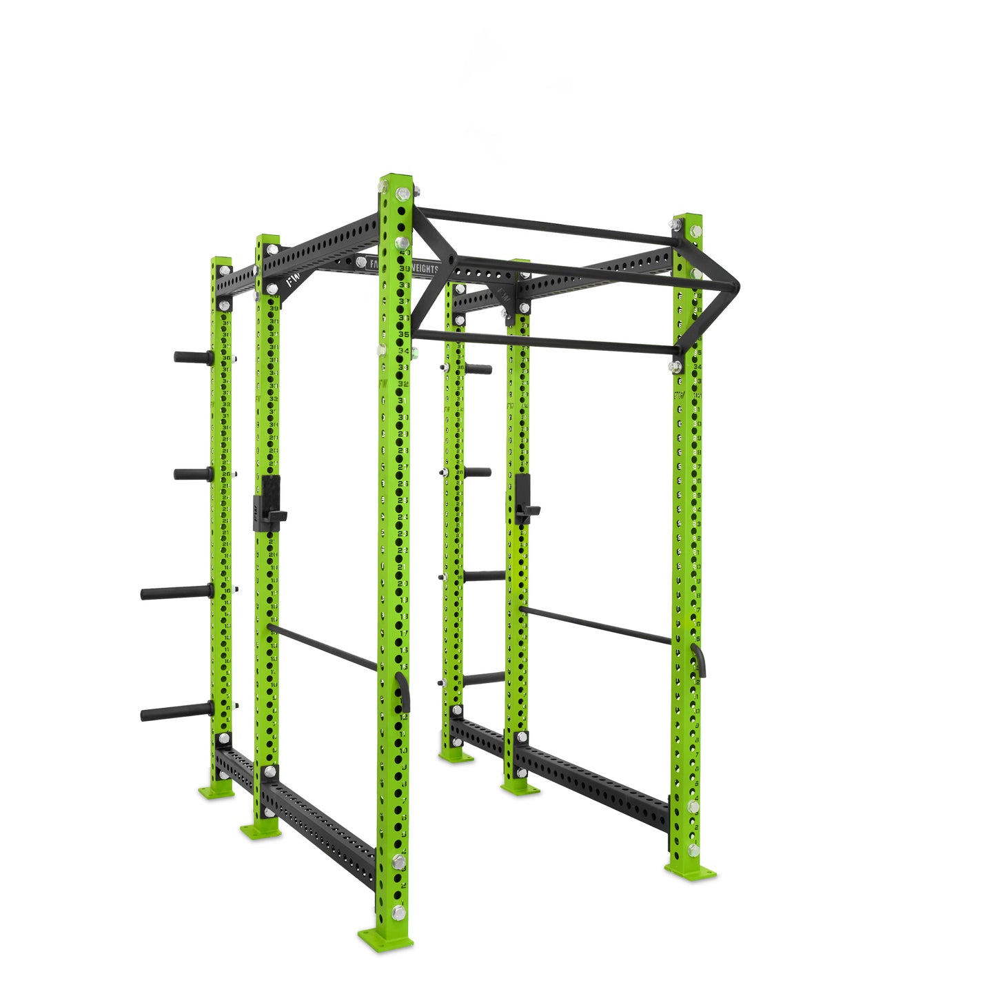 Regular Power Rack with Storage Green Filthy North Bar Safety Bars