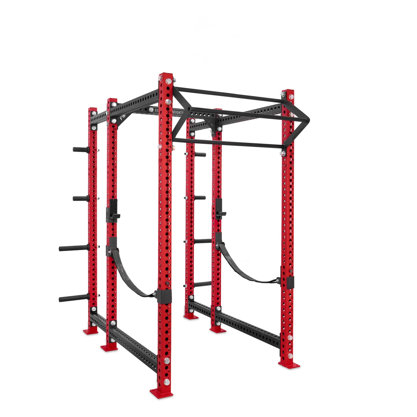 Regular Power Rack with Storage Red Filthy North Bar Webbed Catchers