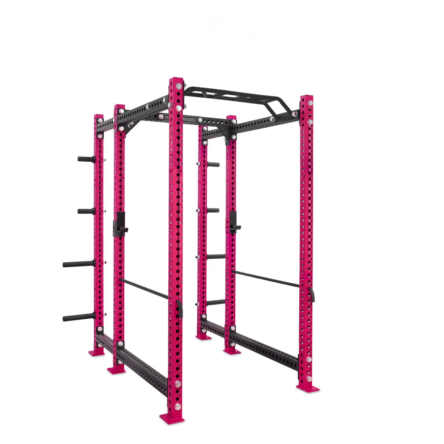 Regular Power Rack with Storage Pink Monkey Bar Safety Bars