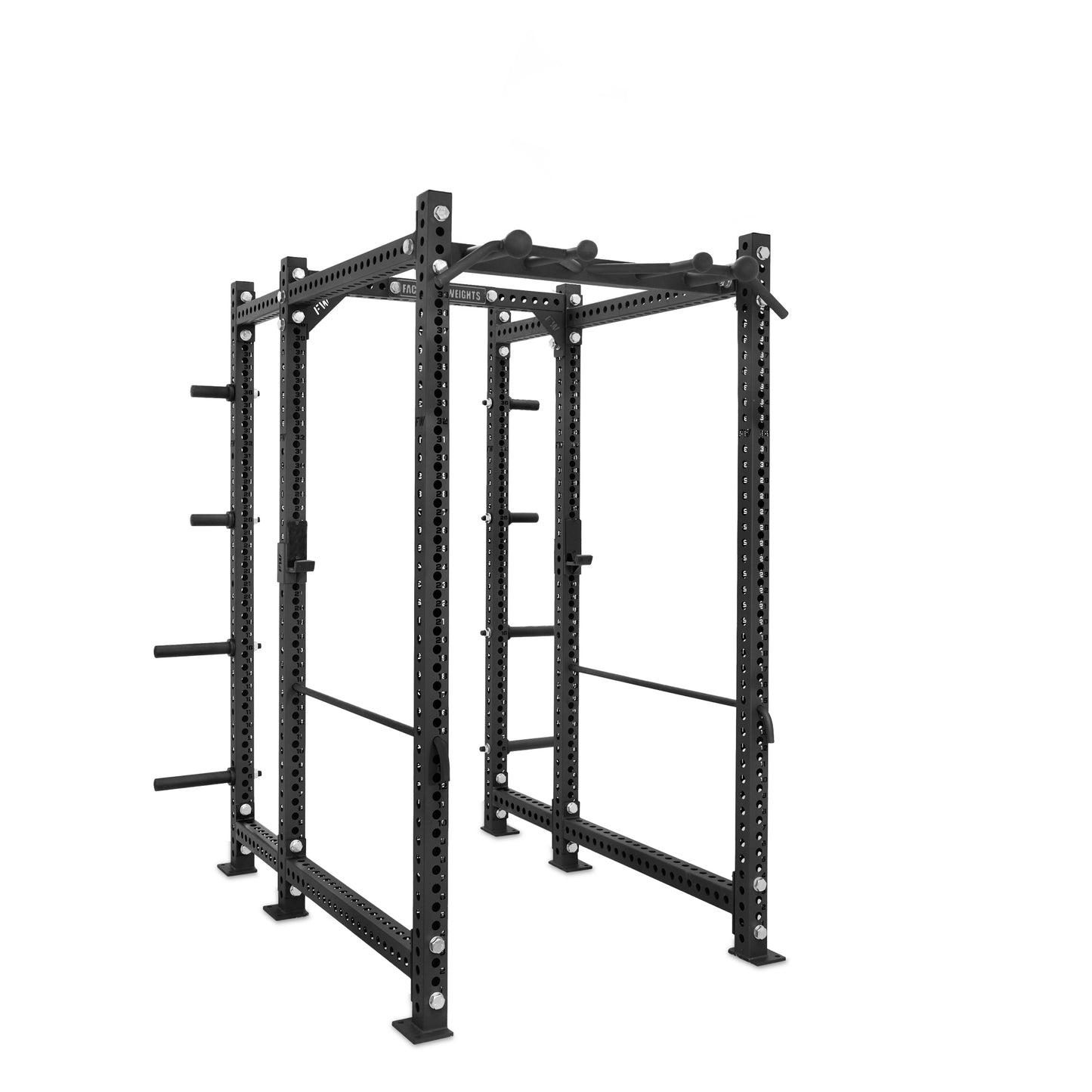 Regular Power Rack with Storage Black Omni Bar Safety Bars