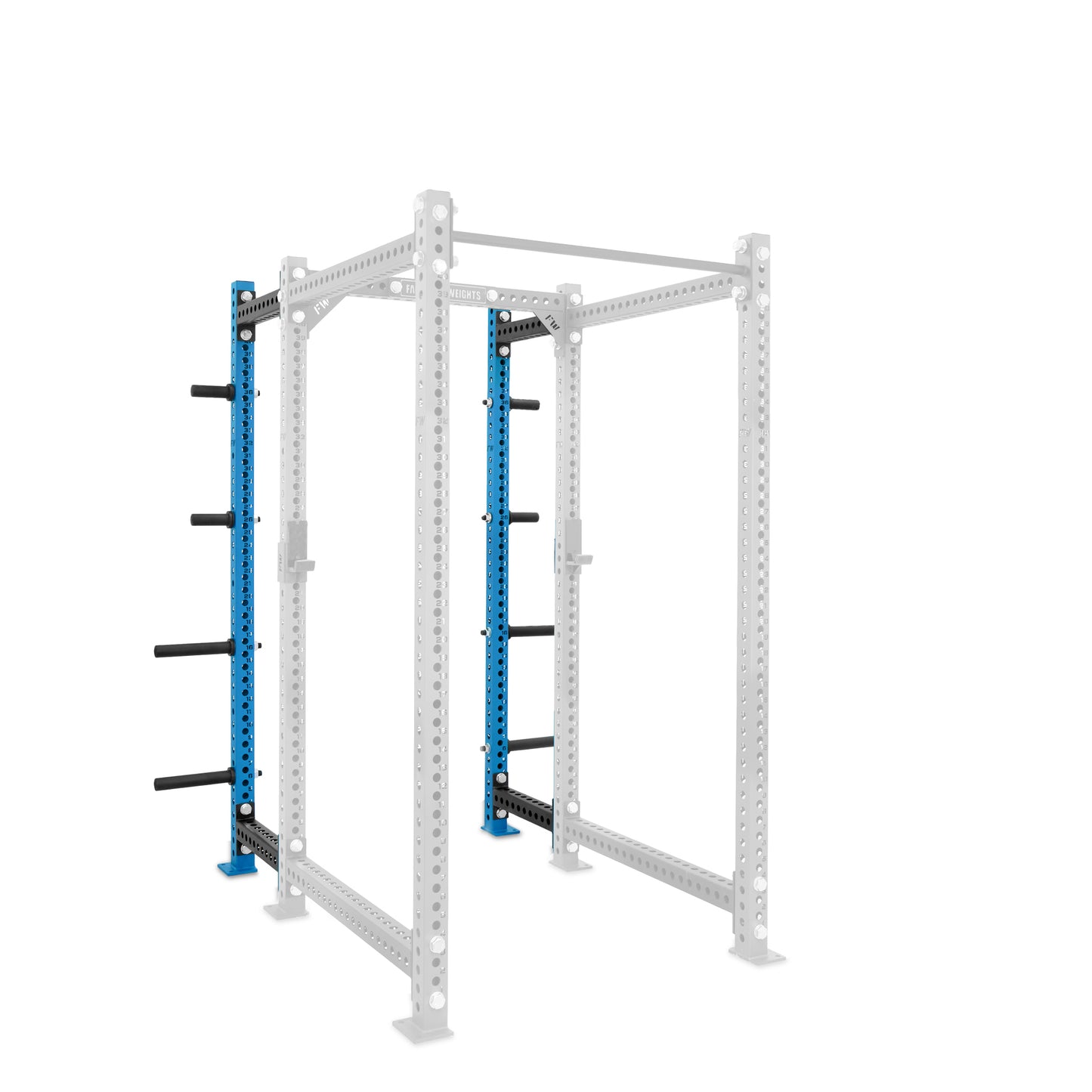 Power Rack Plate Storage Blue 195cm
