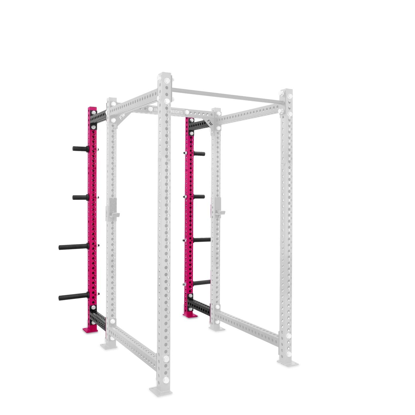 Power Rack Plate Storage Pink 195cm