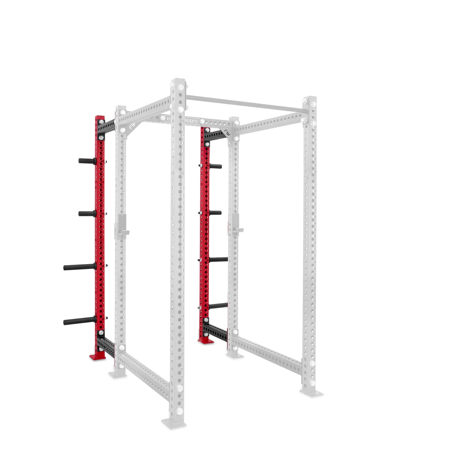 Power Rack Plate Storage Red 195cm