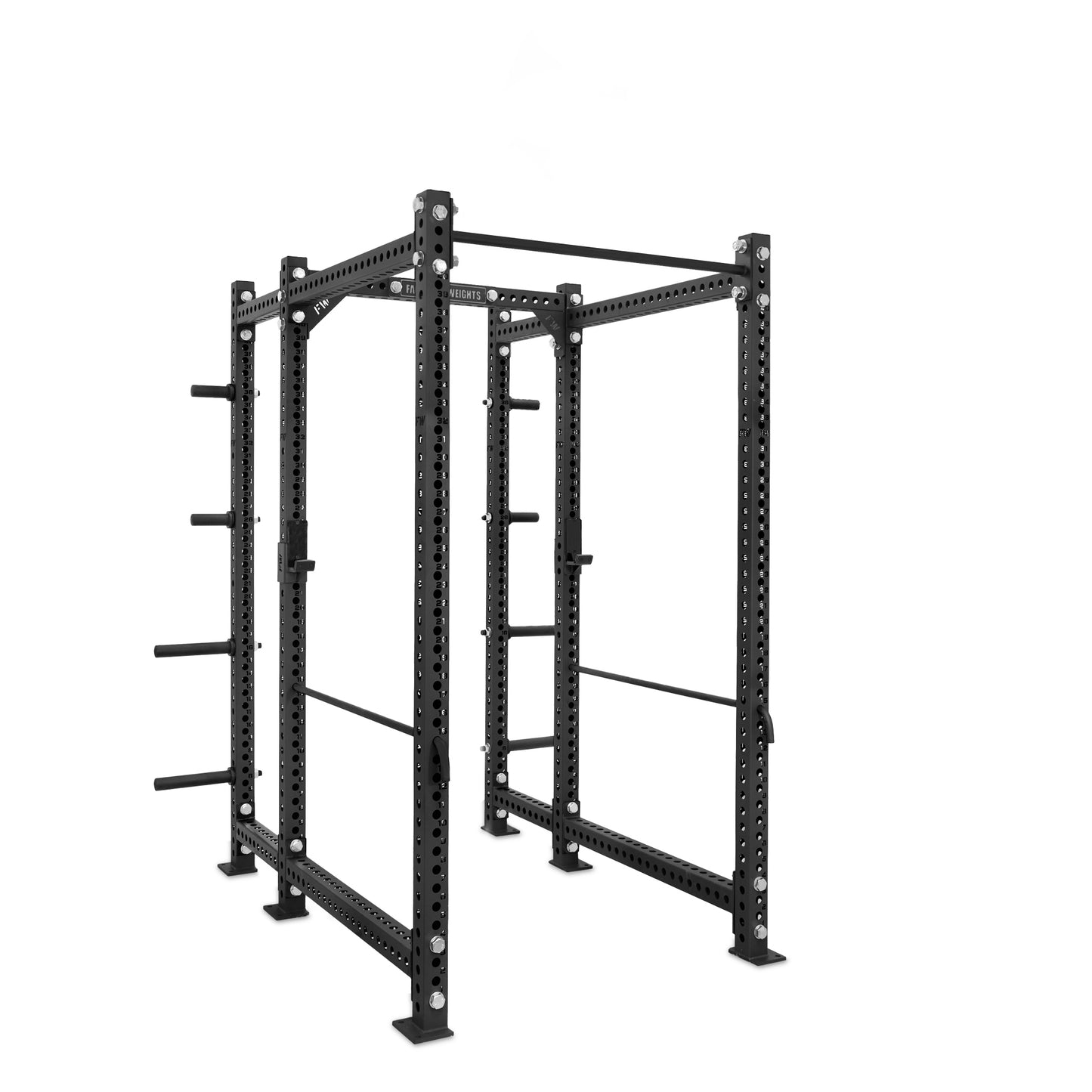 Regular Power Rack with Storage Black Standard Bar Safety Bars