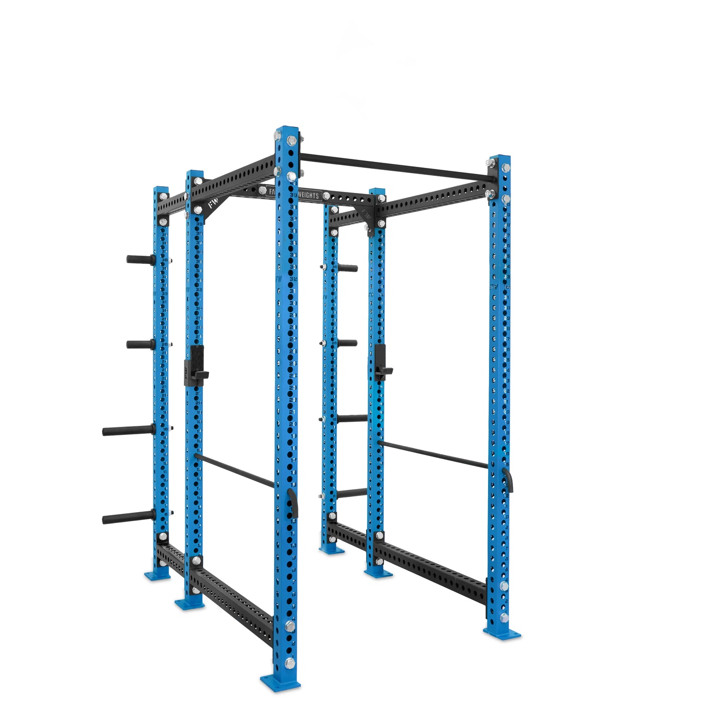 Regular Power Rack with Storage Blue Standard Bar Safety Bars