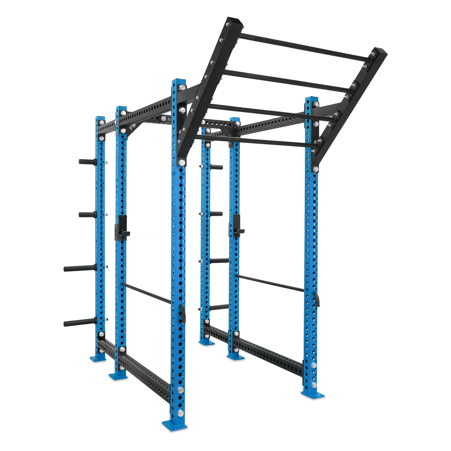 Regular Power Rack with Storage Blue Level Up Bar Safety Bars