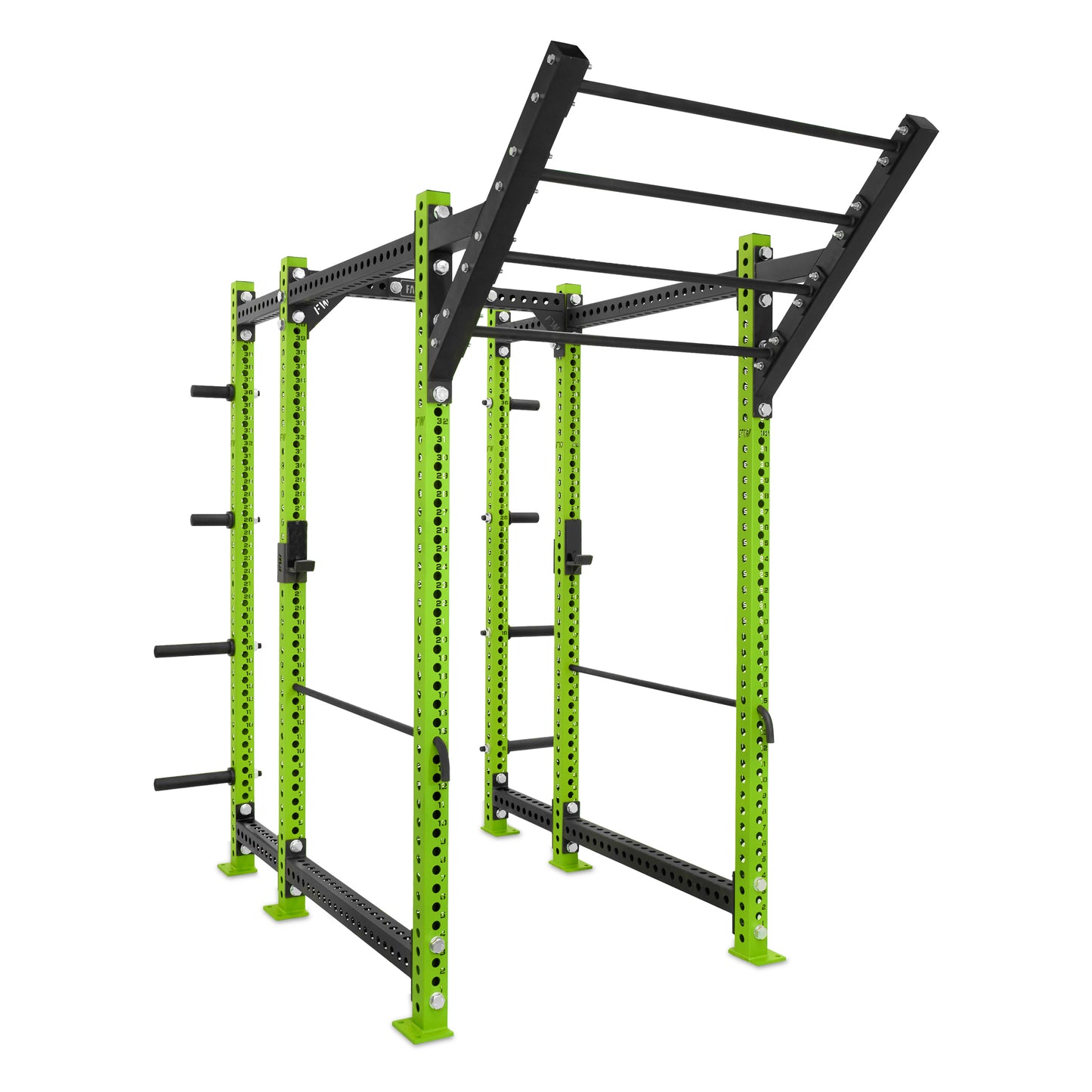 Regular Power Rack with Storage Green Level Up Bar Safety Bars