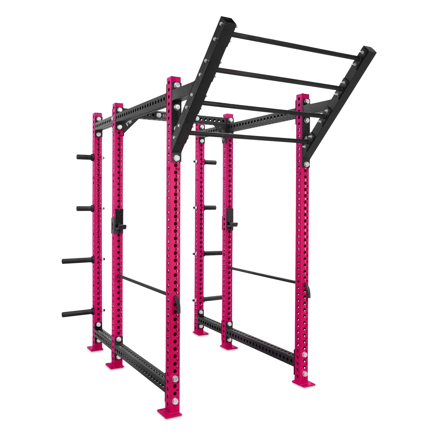 Regular Power Rack with Storage Pink Level Up Bar Safety Bars