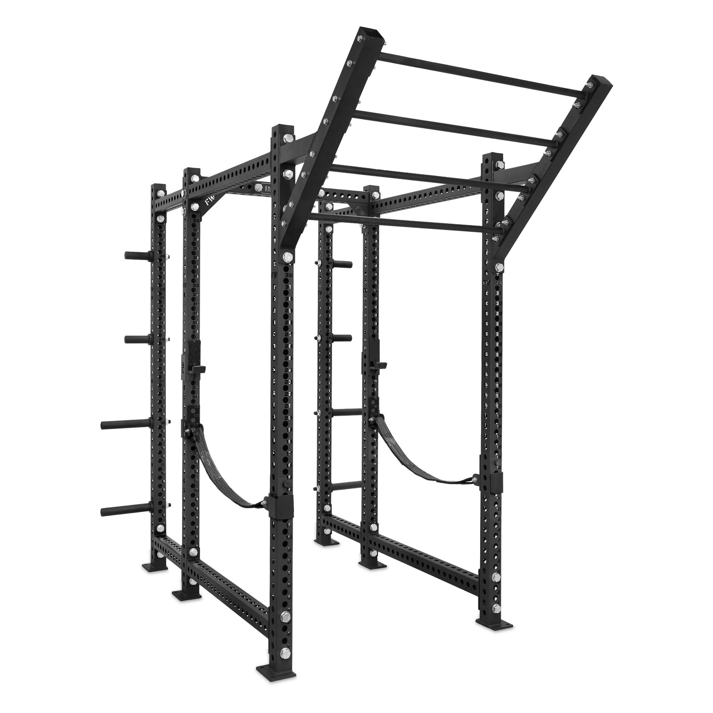 Regular Power Rack with Storage Black Level Up Bar Webbed Catchers