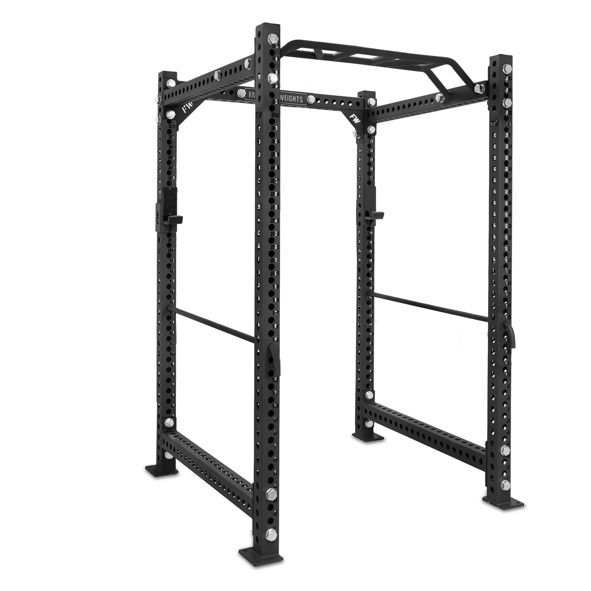 Short Power Rack Black Monkey Bar Safety Bars
