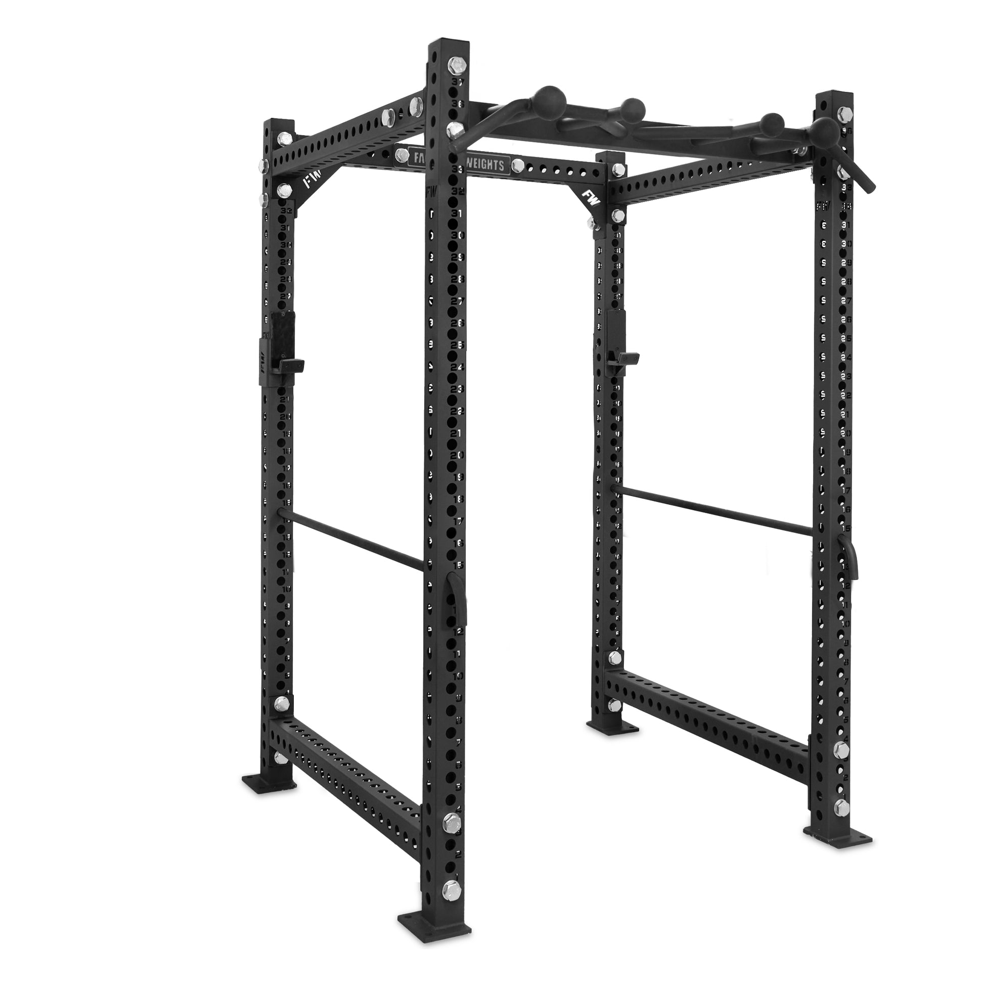 Short Power Rack Black Omni Bar Safety Bars