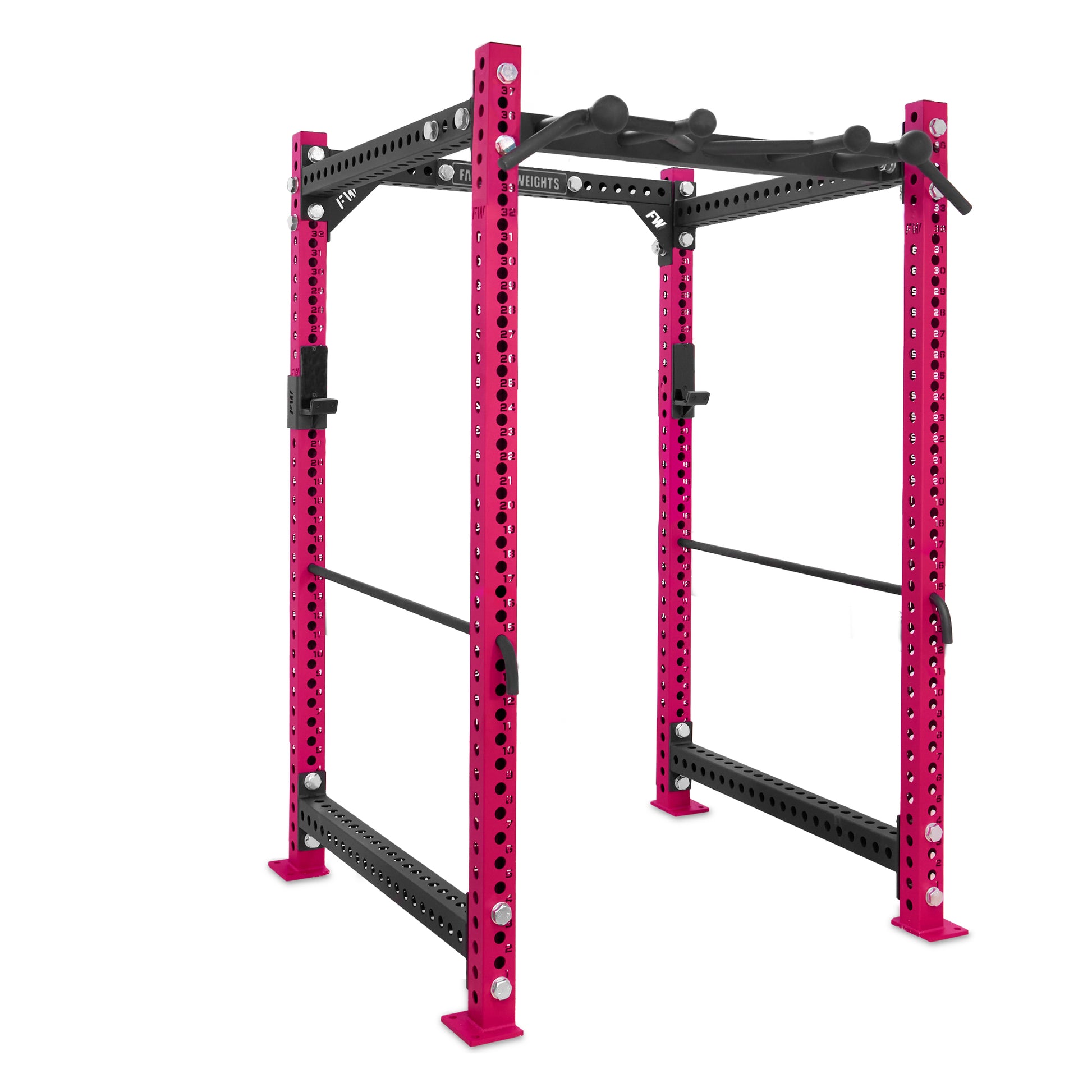 Short Power Rack Pink Omni Bar Safety Bars