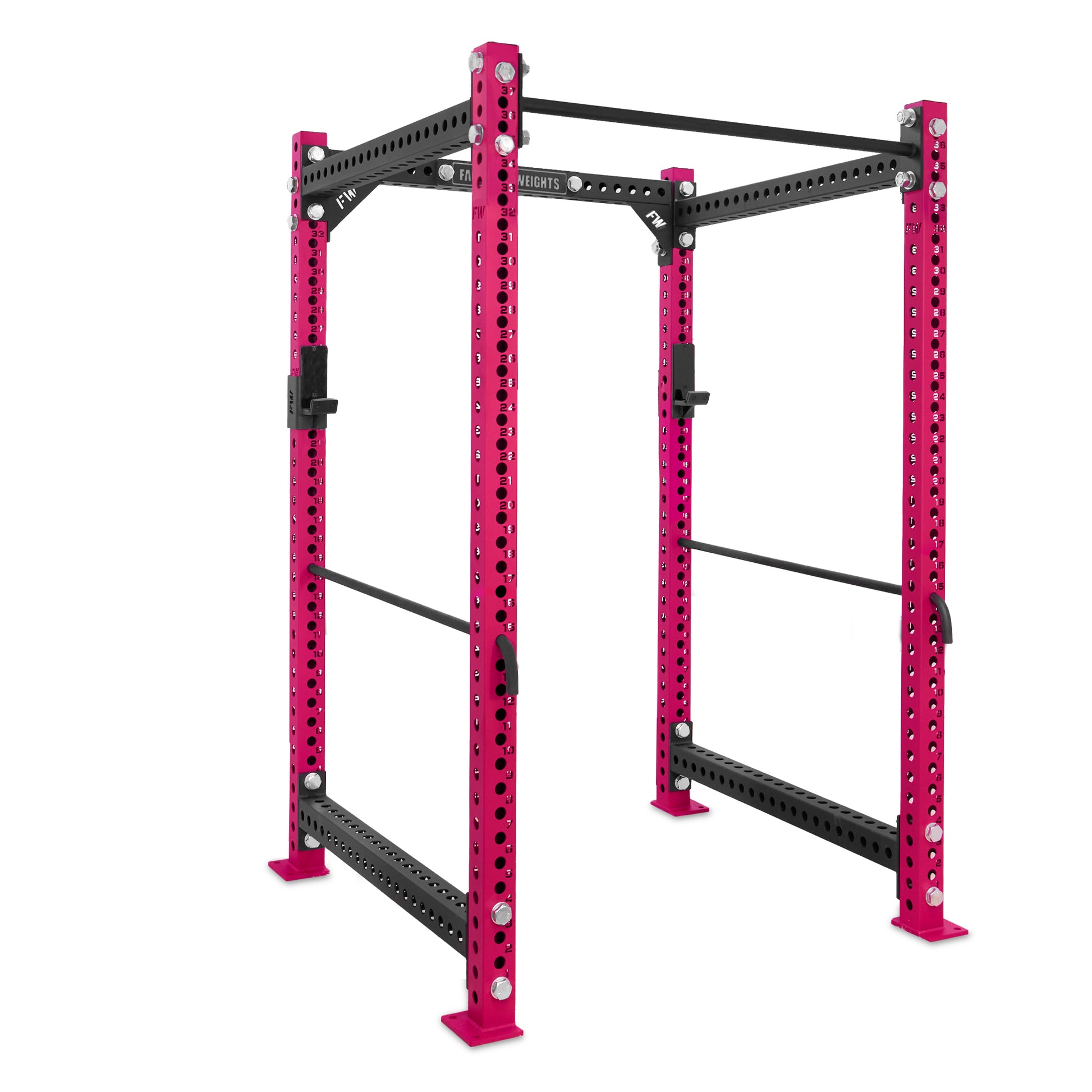Short Power Rack Pink Standard bar Safety Bars