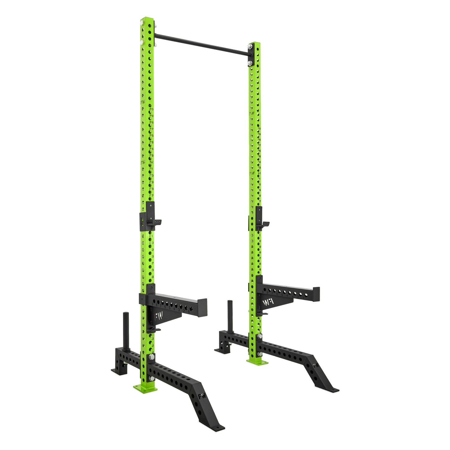 Tall Squat Rack Green Spotter Arms Storage Pins
