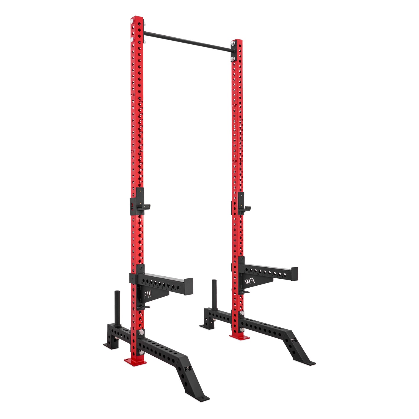 Tall Squat Rack Red Spotter Arms Storage Pins