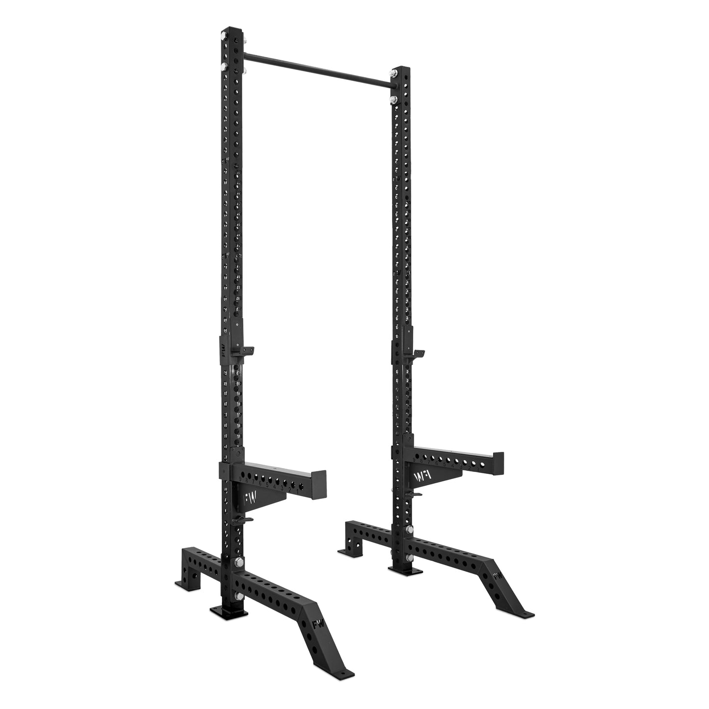 Tall Squat Rack Black Spotter Arms No
