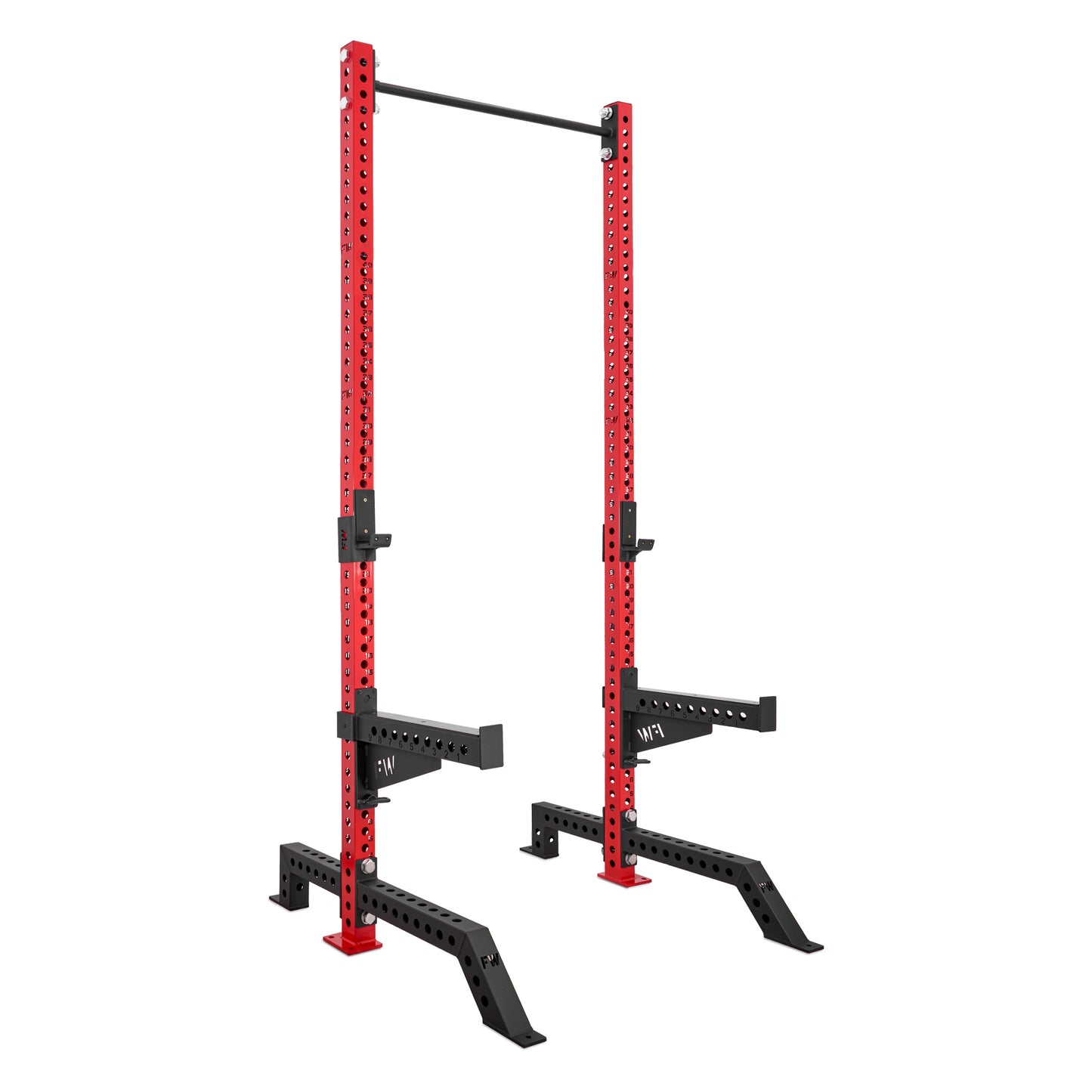 Tall Squat Rack Red Spotter Arms No