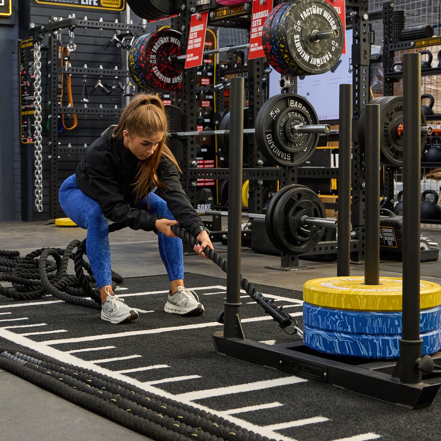 110kg Tiger Style Bumper Plate Set