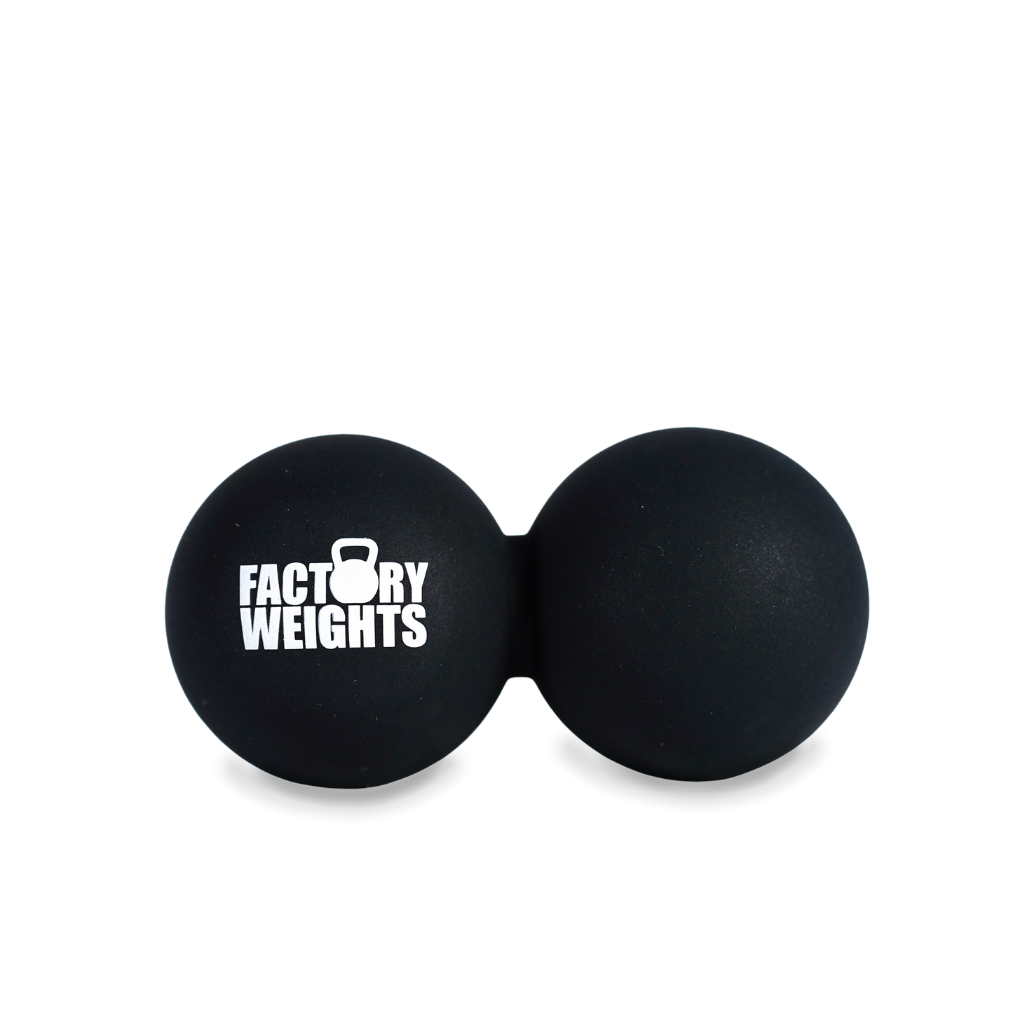 Double Massage Lacrosse Ball Black