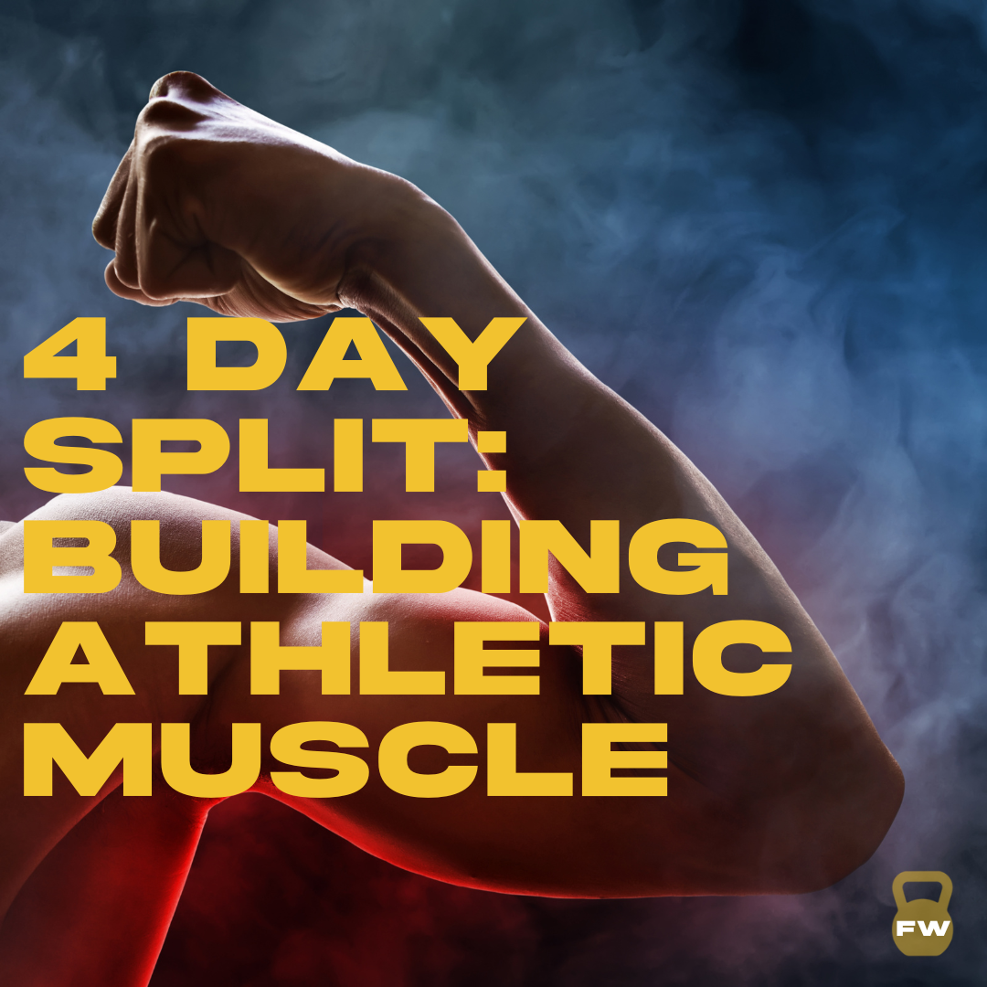 4 day workout split for building athletic muscle