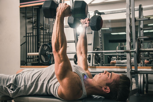 inner chest workout with dumbbells