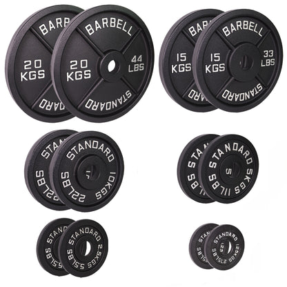 107.5kg Cast Iron Plate Set
