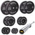 107.5kg Cast Iron Plate Set With Barbell