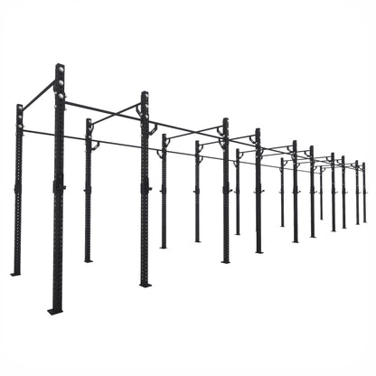 Pro Free Standing Gym Rig 10 Bay Black 