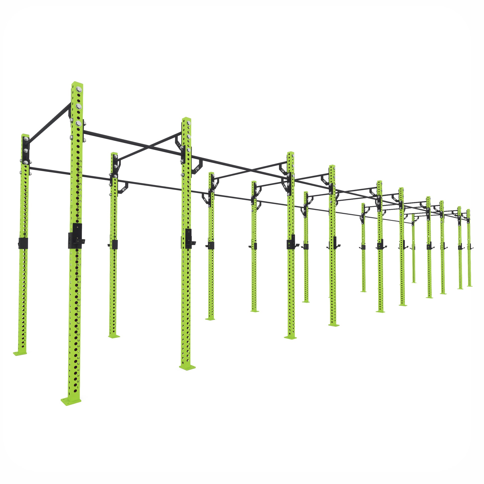 Pro Free Standing Gym Rig 10 Bay Green 