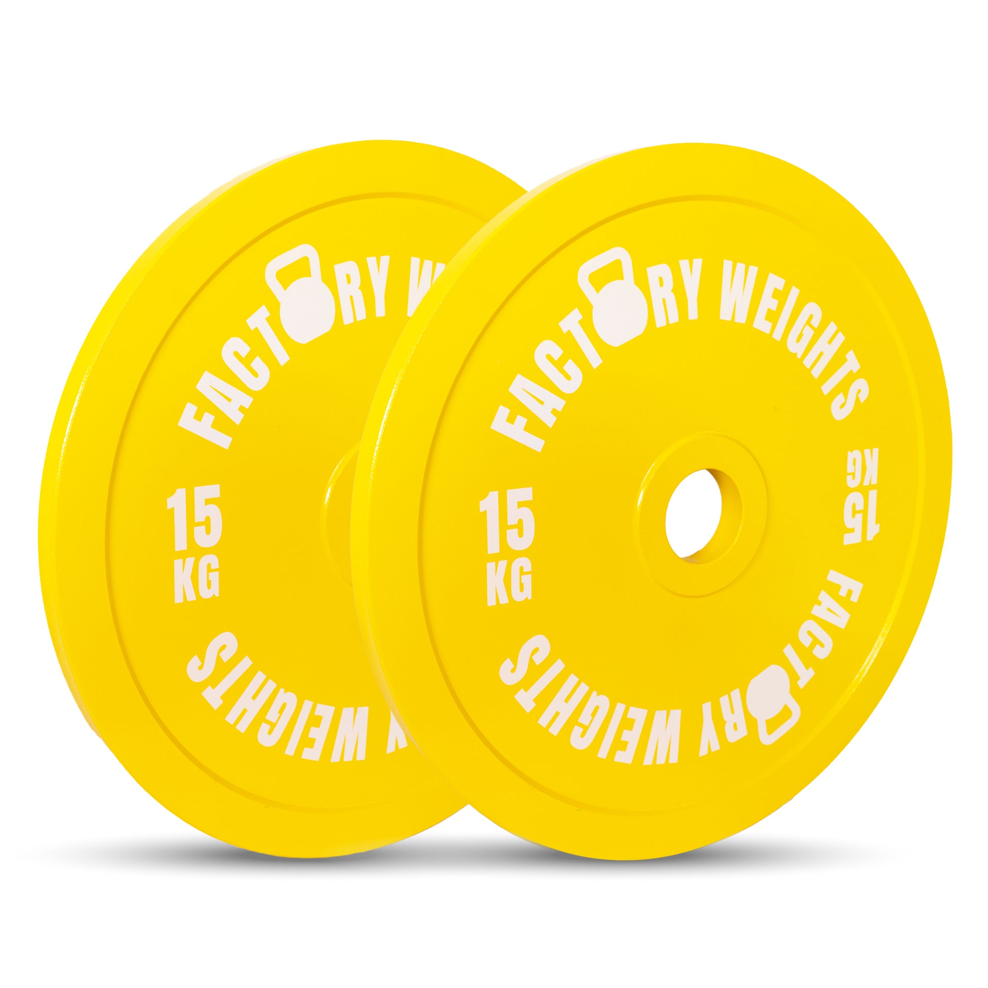 Factory Weights Calibrated Plates (Pair) 2 X 15kg 