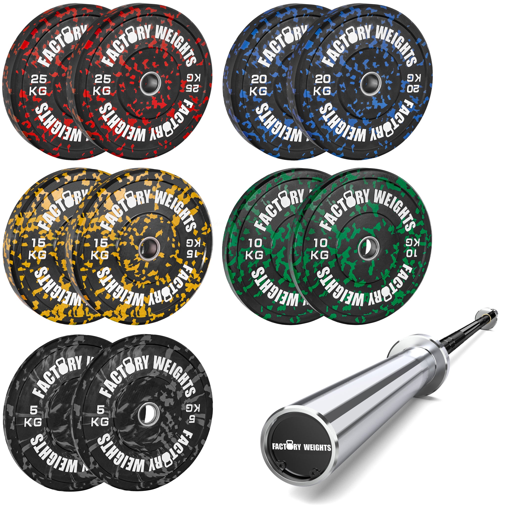 150kg bumper plate set clearance