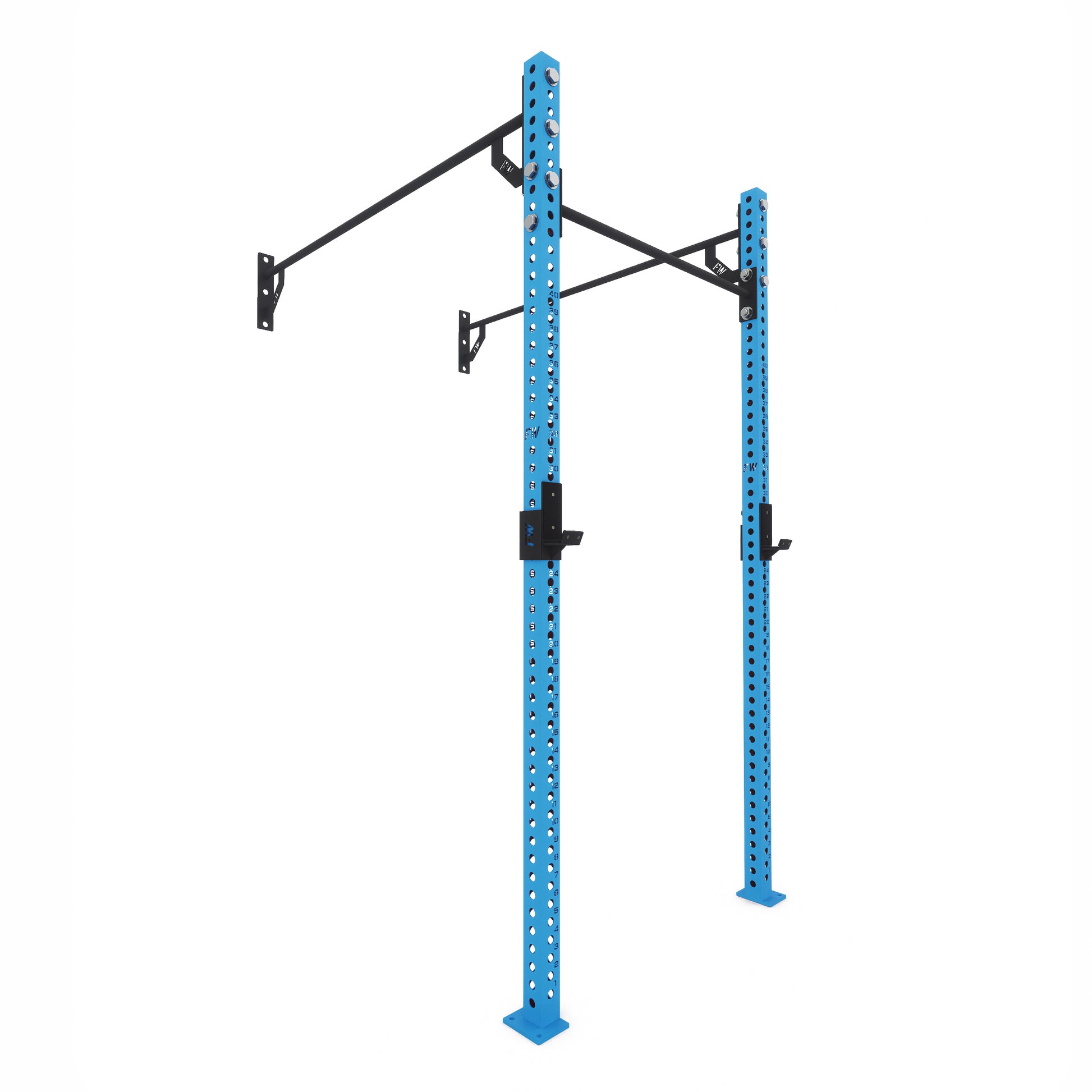 Pro Wall-Mounted Gym Rig 1 Bay Blue 