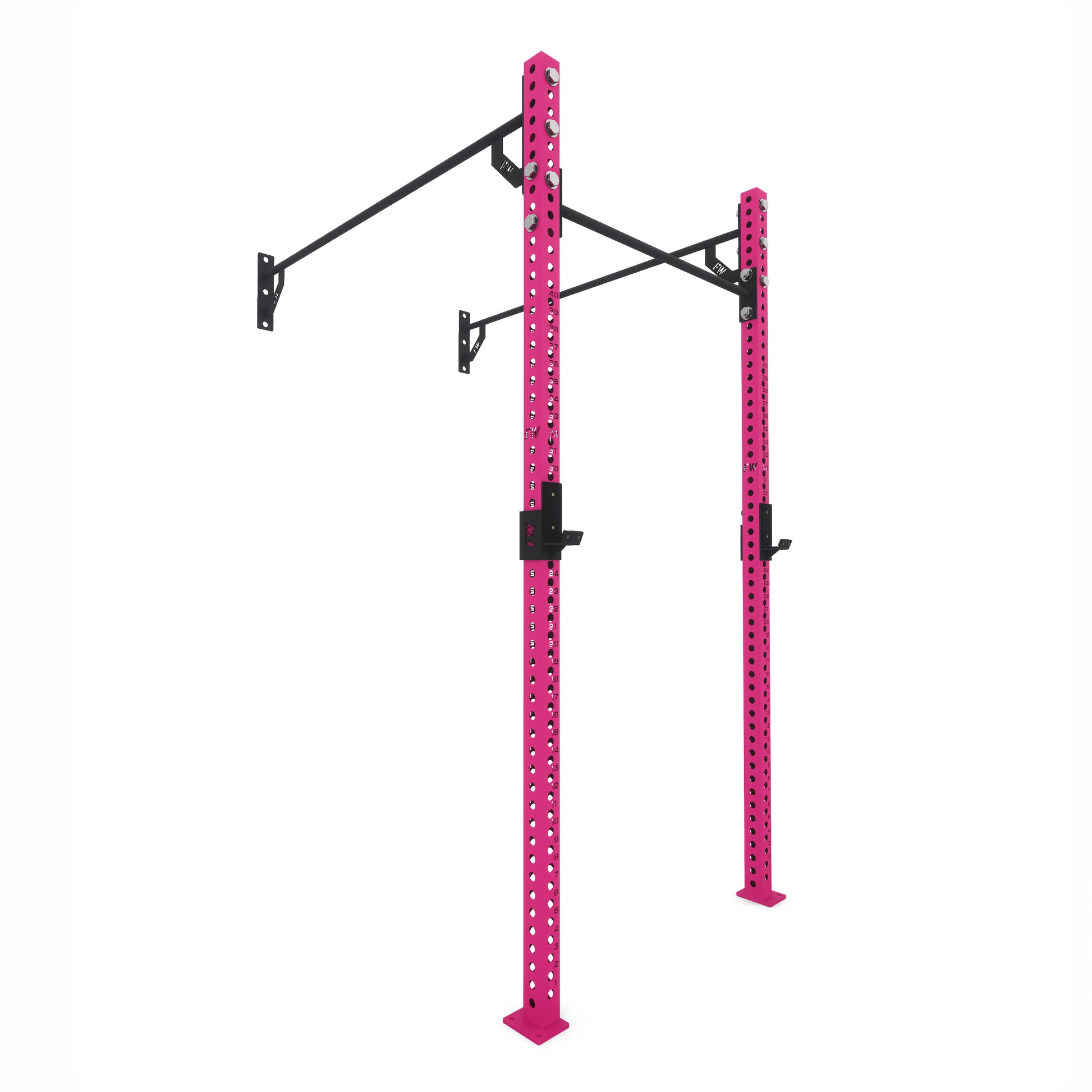 Pro Wall-Mounted Gym Rig 1 Bay Pink 