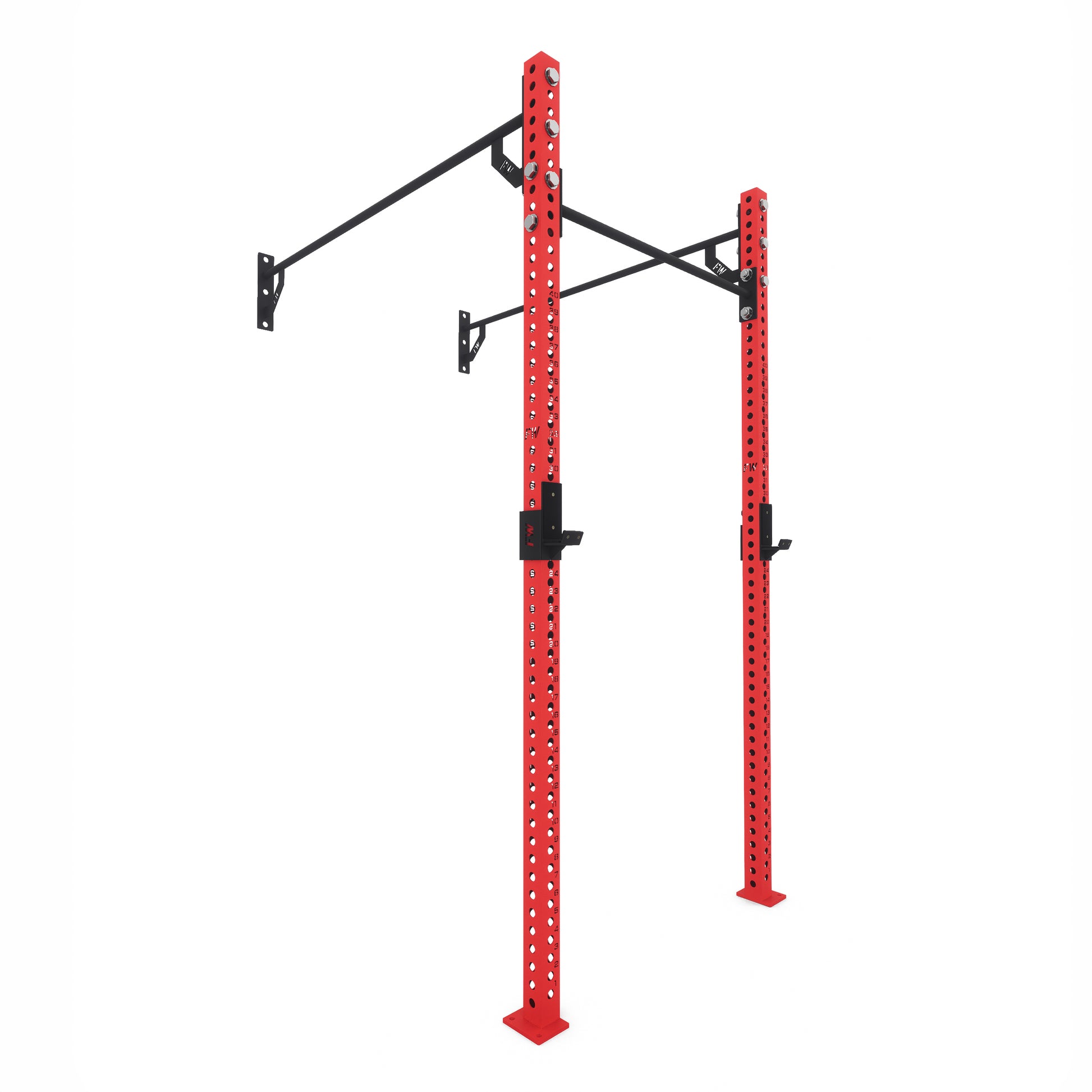 Pro Wall-Mounted Gym Rig 1 Bay Red 