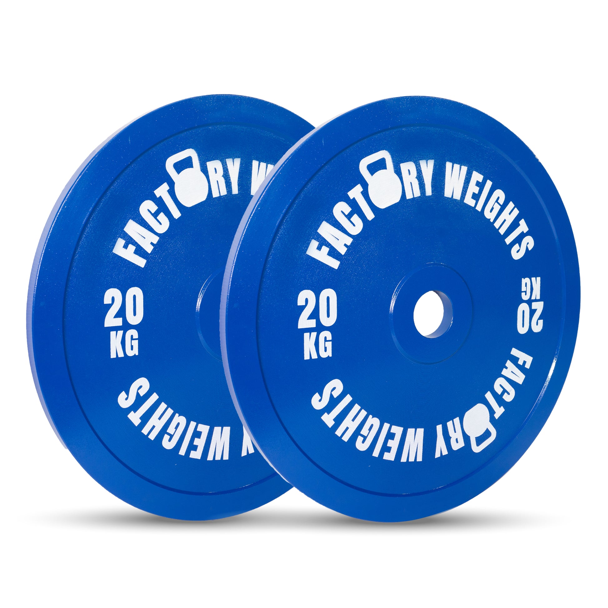 Factory Weights Calibrated Plates (Pair) 2 X 20kg 